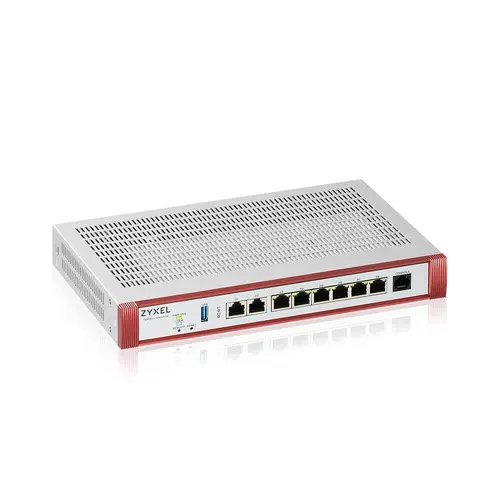 Защитна стена, ZyXEL USG FLEX 200 H, User-definable ports with 2*2.5G & 6*1G, 1*USB, with 1 YR Entry Defense Pack