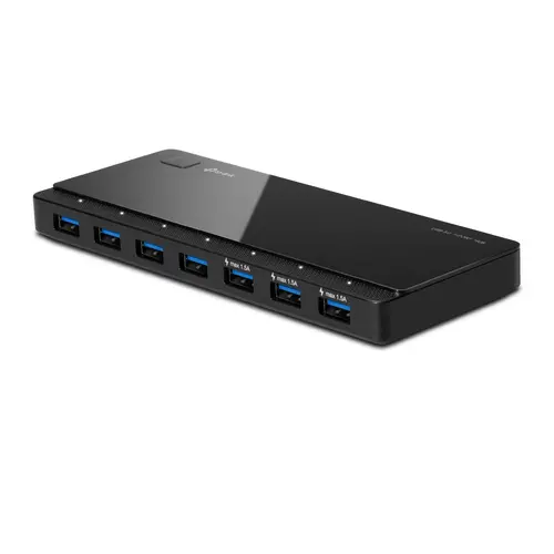 Хъб TP-LINK UH700, 7 USB 3.0 порта, 3 порта за зареждане, външно захранване