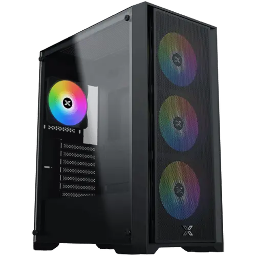 Gaming X II, EN42850, BK, EATX, U3x1 & U2x2, Front Mesh Grill & Left TG, 4PCS Z20A & ARGB Control PCB