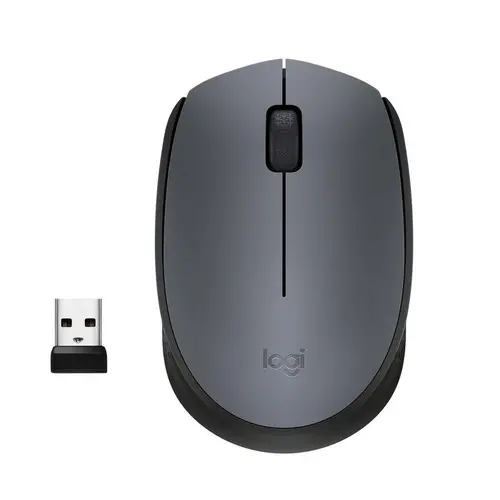 МИШКА LOGITECH M170 - Optical  - 1000 dpi, USB - Wireless / Безжична - Black - PN 910-004642