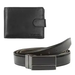 Комплект от портфейл и колан SILVER FLAME - 110 см