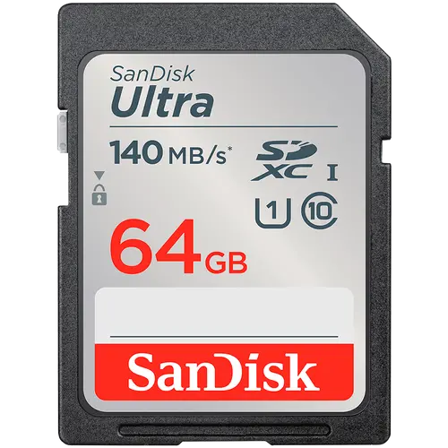 SANDISK Ultra 64GB SDXC Memory Card 140MB/s
