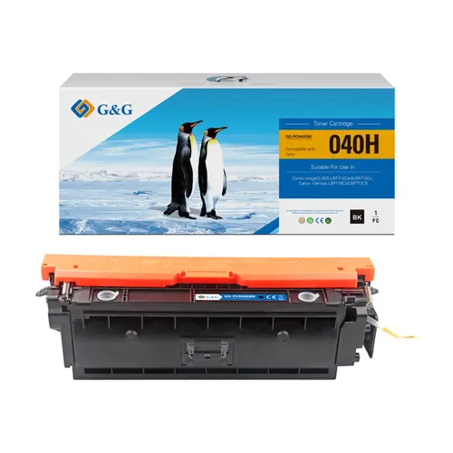 КАСЕТА ЗА CANON  imageCLASS LBP 712Cdn/LBP712Cx/i-Sensys LBP 710Cx/712CX - HIGH CAPACITY - CR0461C001 - CRG-040HBK (CRG040HBK) - Black - PN NT-PC040XBK - G&G