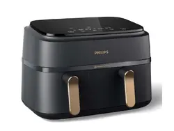 PHILIPS Airfryer Series 3000 с двойна кошница сензорен екран с 8 предварително зададени настройки Вместимост 9л