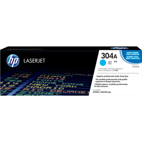 КАСЕТА ЗА HP Color Laserjet CP 2025/CM 2320 MFP - Cyan -  /304A/ - PN CC531A