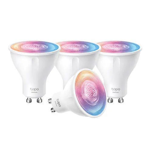Лампа TP-Link Tapo L630, GU10, WiFi 2.4GHz, 2.200K-6.500K, 16M цвята, 3.7W Лампа TP-Link Tapo L630, GU10, WiFi 2.4GHz, 2.200K-6.500K, 16M цвята, 3.7W