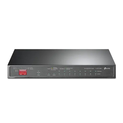 Комутатор TP-LINK TL-SG1210MP, 10хGbE RJ45, 8-Port PoE+, 1x SFP/RJ45 combo, 123W