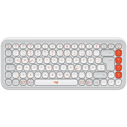 Клавиатура, Logitech Pop Icon Keys - White - US INT'L - BT - N/A - INTNL-973