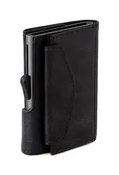 Картодържател C-SECURE с портфейл и монетник, Blackwood