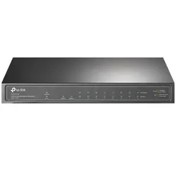 Комутатор TP-LINK TL-SG1210P, 9хGbE RJ45, 8-Port PoE+, 1xSFP слот, 63W, безшумен