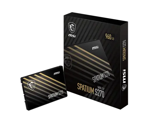 Твърд диск, MSI SPATIUM S270 960GB 2.5