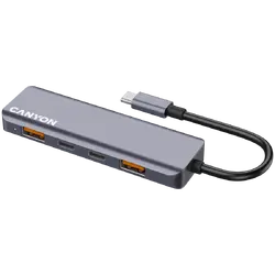 CANYON hub DS-18 5in1 USB-C Grey