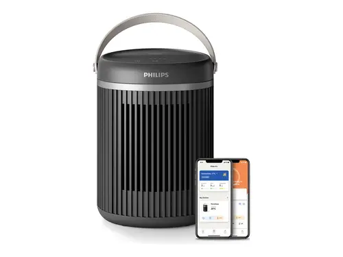 PHILIPS Смарт керамичен отоплител series 3000 ниски нива на шум 2-секундно загряване EcoAI пести енергия