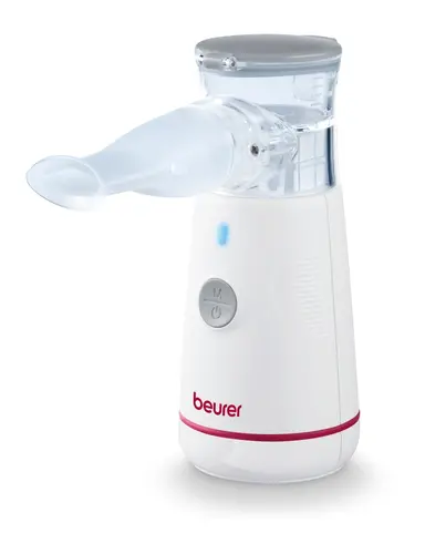 Инхалатор, Beurer IH 47 Nebuliser, vibrating membrane technology, Small and light; whisper-quiet operation; self-cleaning function; Mouthpiece, adult mask, children mask, storage bag and USB- C cable
