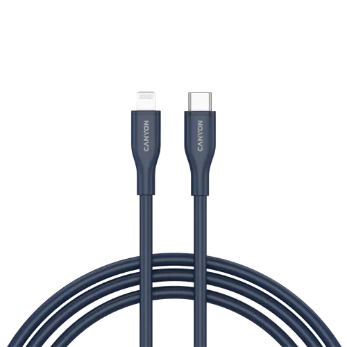 CANYON cable CLNM60 C-L 60W MFI 1m Silicon Blue
