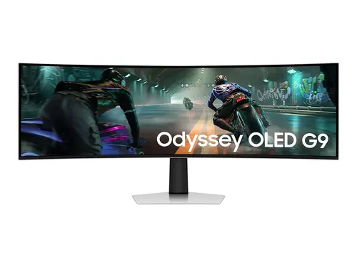 Монитор, Samsung LS49DG910, 49" Odyssey G9 GAMING, Curved OLED, 1800R, 144Hz, Smart. 32:9, 5120 x 1440, Display Port , HDMI,Micro HDMI, USB Hub, Silver
