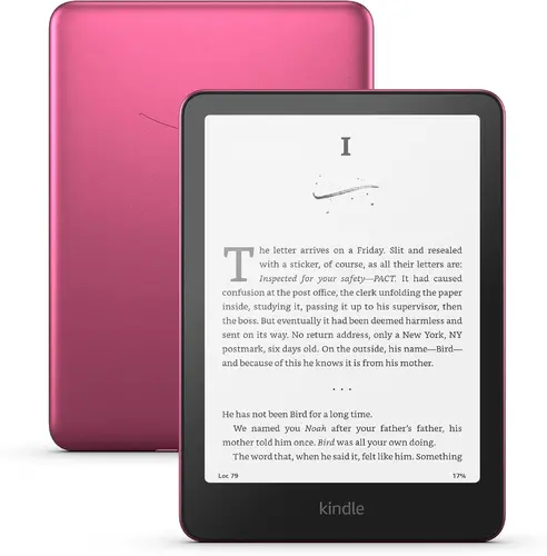eBook четец Kindle Paperwhite Signature Edition 7", 32GB, 2024, 12 генерация, IPX8, metalilic rasberry eBook четец Kindle Paperwhite Signature Edition 7", 32GB, 2024, 12 генерация, IPX8, metalilic rasberry
