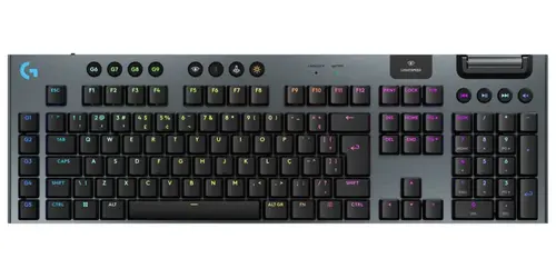 Клавиатура, Logitech G915 X LIGHTSPEED Low-Profile Wireless Gaming Keyboard - Black US International Linear