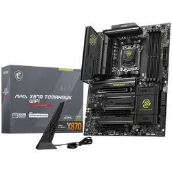 MSI MAG X870E TOMAHAWK WIFI, ATX, Socket AM5, 4x DDR5 Dual Channel DDR5 up to 8400(OC)MHz, 3x PCIe 3.0 x16 slot, 4x M.2 slot, 4x USB 2.0, 3x USB 5Gbps, 2x USB 10Gbps, 1x 10Gbps Type-C, 2x 40Gbps Type-C, HDMI, 7.1 HD Audio, 5G LAN, WiFI 7, BT, 3Y
