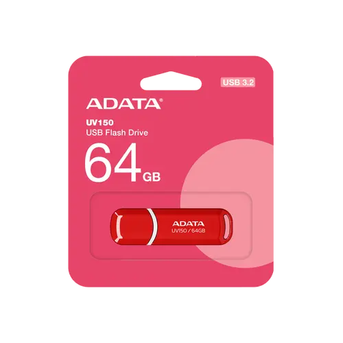 Памет, 64GB USB3 UV150 ADATA RED