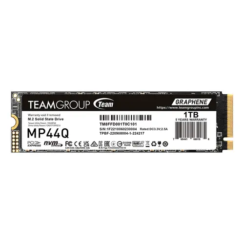 Твърд диск, TEAM SSD MP44Q 1TB M2 PCI-E