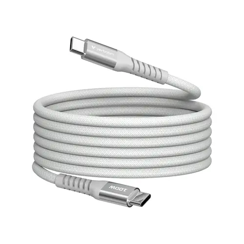Кабел, Verbatim Sync & Charge USB-C to USB-C 100W Magnetic 120 cm - Grey