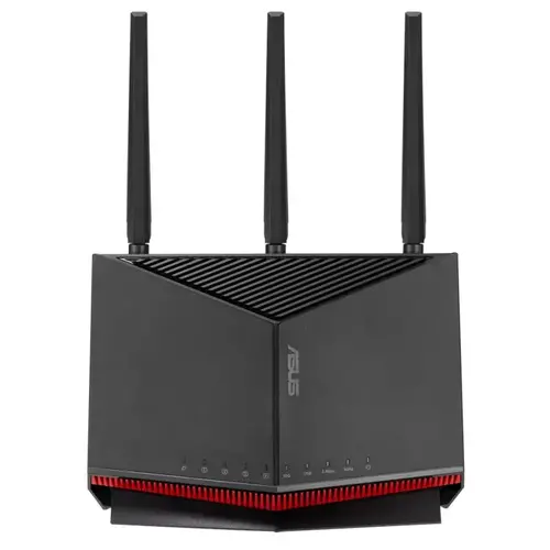 Рутер, Asus Gaming Wireless Router, RT-BE86U, BE6800, Dual-Band, Quad-Core 2.6GHz CPU, 256MB/1GB Flash/RAM, 4K-QAM, MLO, 10G port, 2.5G quad-port, AiProtection Pro, Adaptive QoS, VPN Fusion, Instant Guard, IPTV, OFDMA, MU-MIMO, UTF-8 SSID, AiMesh, Black