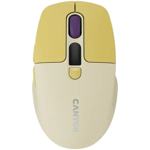 CANYON mouse MW-26 LCD Silent Dual Mode Wireless Yellow