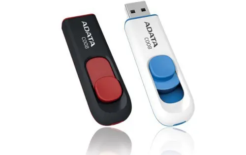 Памет, Adata 64GB C008 USB 2.0-Flash Drive Black