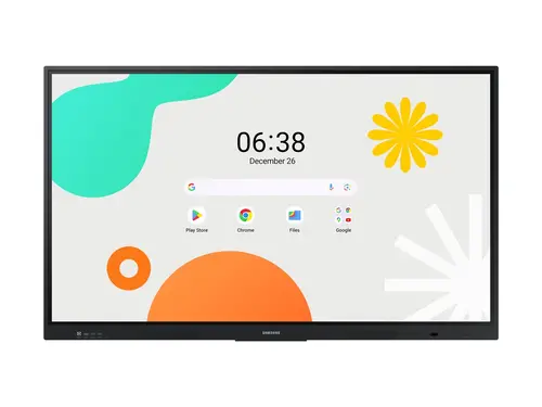 Интерактивен дисплей, Samsung Interactive E-Board WA65F 65" Android OS 4K Digital Flipchart TOUCH, Mirroring, Wi-Fi, Black
