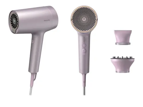 PHILIPS Сешоар 1800W Series 7000 ThermoShield Advanced технология йонна грижа 8 настройки Магнитни накрайници