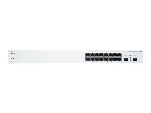 Комутатор, Cisco CBS220 Smart 16-port GE, 2x1G SFP