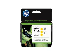 Консуматив, HP 712 Yellow Ink Cartridge 3-Pack