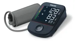 Апарат за кръвно налягане, Beurer BM 48 BT upper arm blood pressure monitor, Inflation technology, Patented resting indicator, Cuff fit check, Arrhythmia detection, Risk indicator, Bluetooth, Cuff size 22 - 42sm, USB-C charging cable