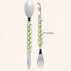 Комплект за хранене Akinod Multifunction Cutlery 13H25, Lemons