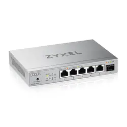 Комутатор, ZyXEL XMG-105 5 Ports 2,5G + 1 SFP+ MultiGig unmanaged Desktop Switch