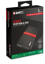 Външен диск, EMTEC EXT SSD X200 1T /USB-C