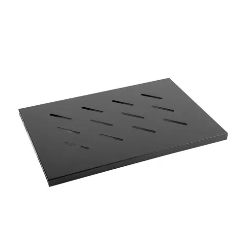 Аксесоар, Lanberg 19" fixed shelf 1U / 496x280mm, max load capacity up to 120 kg, black