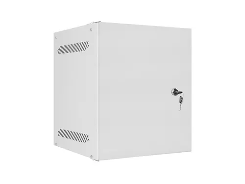 Комуникационен шкаф, Lanberg rack cabinet 10" wall-mount 6U/280x310 for self-assembly with metal door grey (flat pack)
