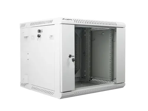 Комуникационен шкаф, Lanberg rack cabinet 19" double-section wall-mount 9U / 600x600 for self-assembly (flat pack), grey