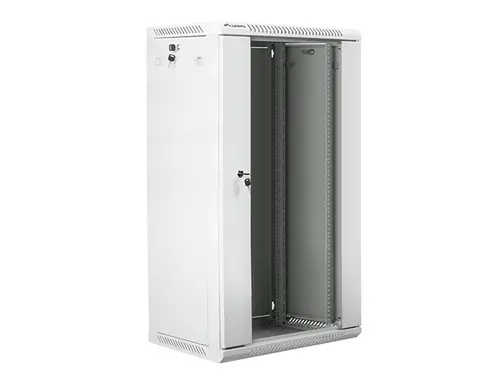 Комуникационен шкаф, Lanberg rack cabinet 19" wall-mount 22U / 600x450 for self-assembly (flat pack), grey