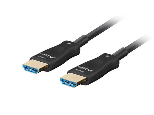 Кабел, Lanberg HDMI M/M v2.1 cable 50m optical black aoc