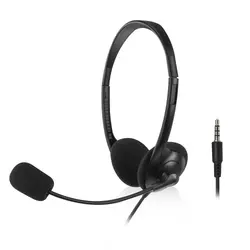 ACT Слушалки с микрофон, 3.5mm жак, 2м