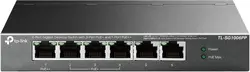Комутатор TP-LINK TL-SG1006PP, 6-порта Gigabit , 3 x PoE+ и 1 x PoE++, метален