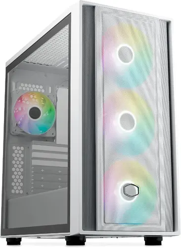 Кутия CoolerMaster MasterBox 600 - White ARGB