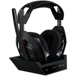 Logitech Astro A50 Lightspeed безжични слушалки с докинг станция, Черни