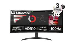 Монитор, 34 LG 34WR50QK-B