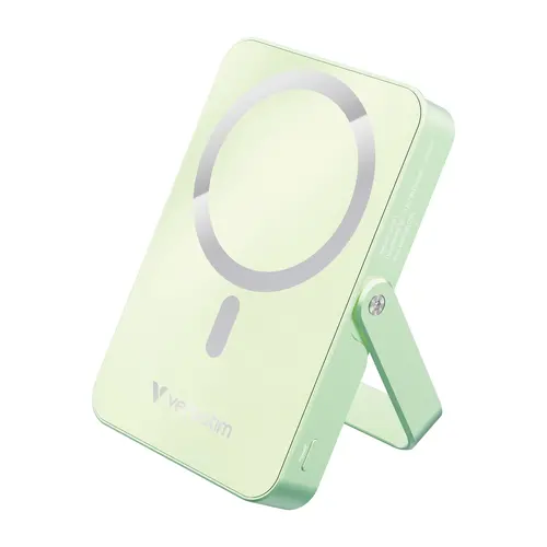 Външна батерия, Verbatim Charge 'n' Go Power Bank with Stand Magnetic Wireless 10000mAh Green