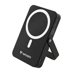 Външна батерия, Verbatim Charge 'n' Go Power Bank with Stand Magnetic Wireless 10000mAh Black