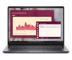 Лаптоп, Dell Pro 14 PC14250, Intel Ultra 7 265U vPro (12 TOPS NPU, 12 cores, up to 5.3 GHz), 14